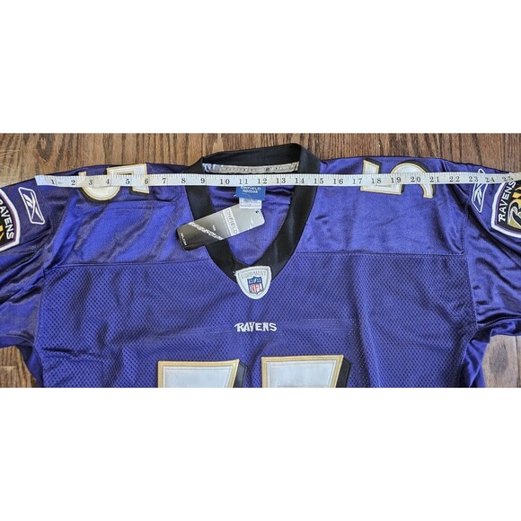 Terrell Suggs #55 Baltimore Ravens Reebok On Field Jersey Purple Size 52 NWT - Picture 10 of 13